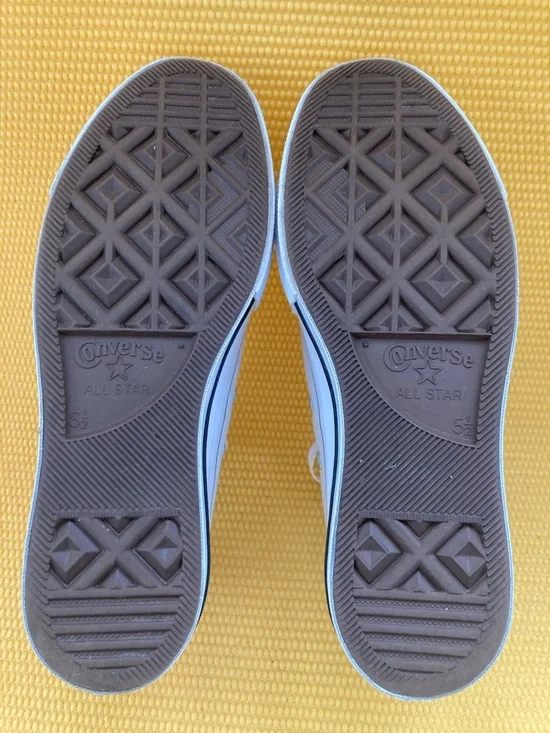 Converse Chuck Taylor White Low Top Platform Sneakers Size 7 - Picture 8 of 10